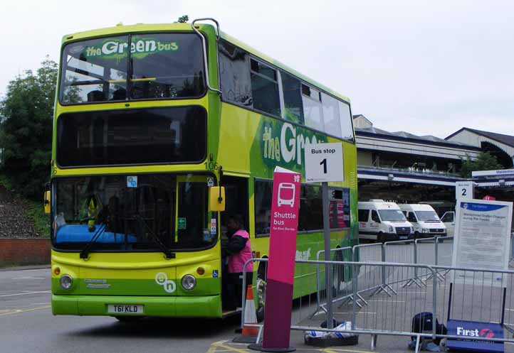 Green Bus Dennis Trident Alexander ALX400 106